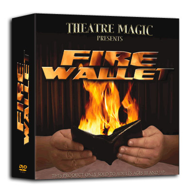 Fire Wallet Dvd And Gimmick By Theatre Magic Trick For 34 00