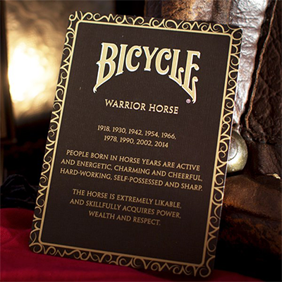 Bicycle Warrior Horse Spielkarten – Limited Edition Fürs Jahr Des Pferdes, Mit Air-Cushion-Finish